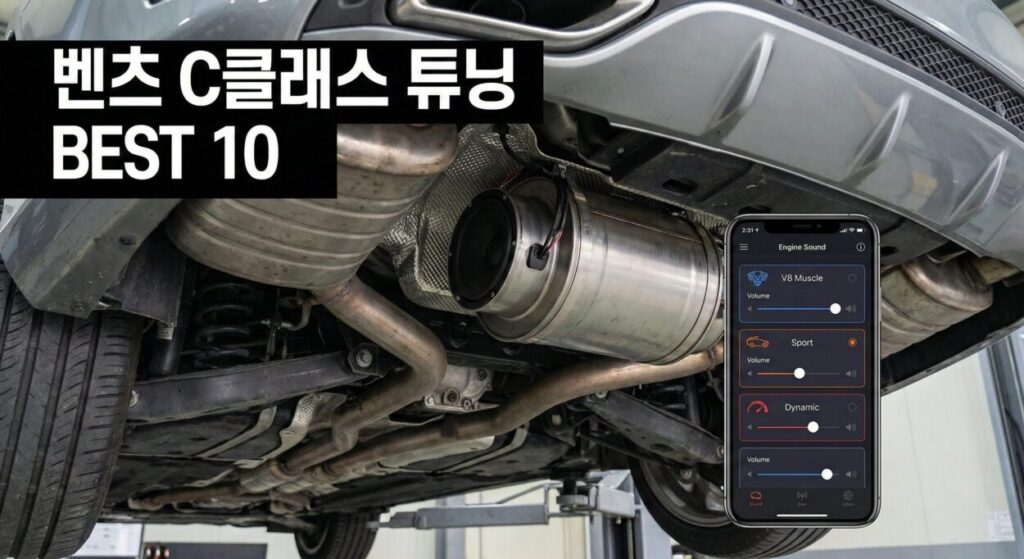 벤츠 C클래스 튜닝 BEST 10 / 액티브 사운드 (가상 배기음)